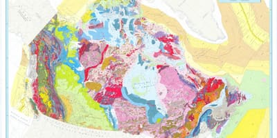 Mapa Kanady geologicznych