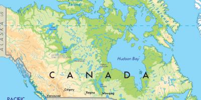 Kanada na mapie