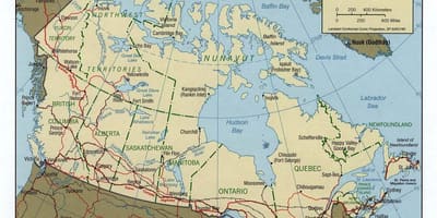 Trans Canada highway na mapie