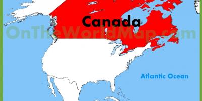 Kanada Ameryka mapa
