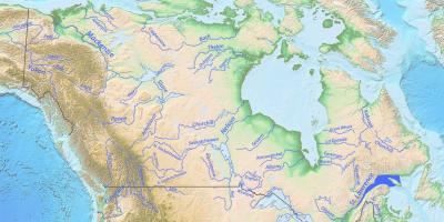 Kanada rzek mapie