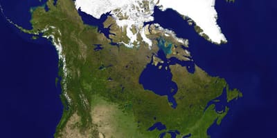 Kanada mapa satelitarna